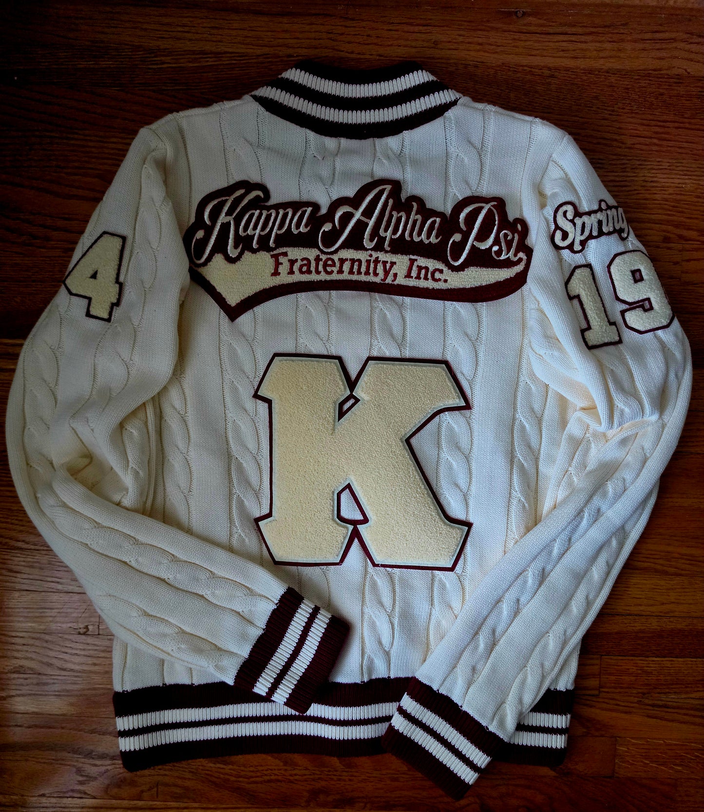 Cream Varsity (Personalized)