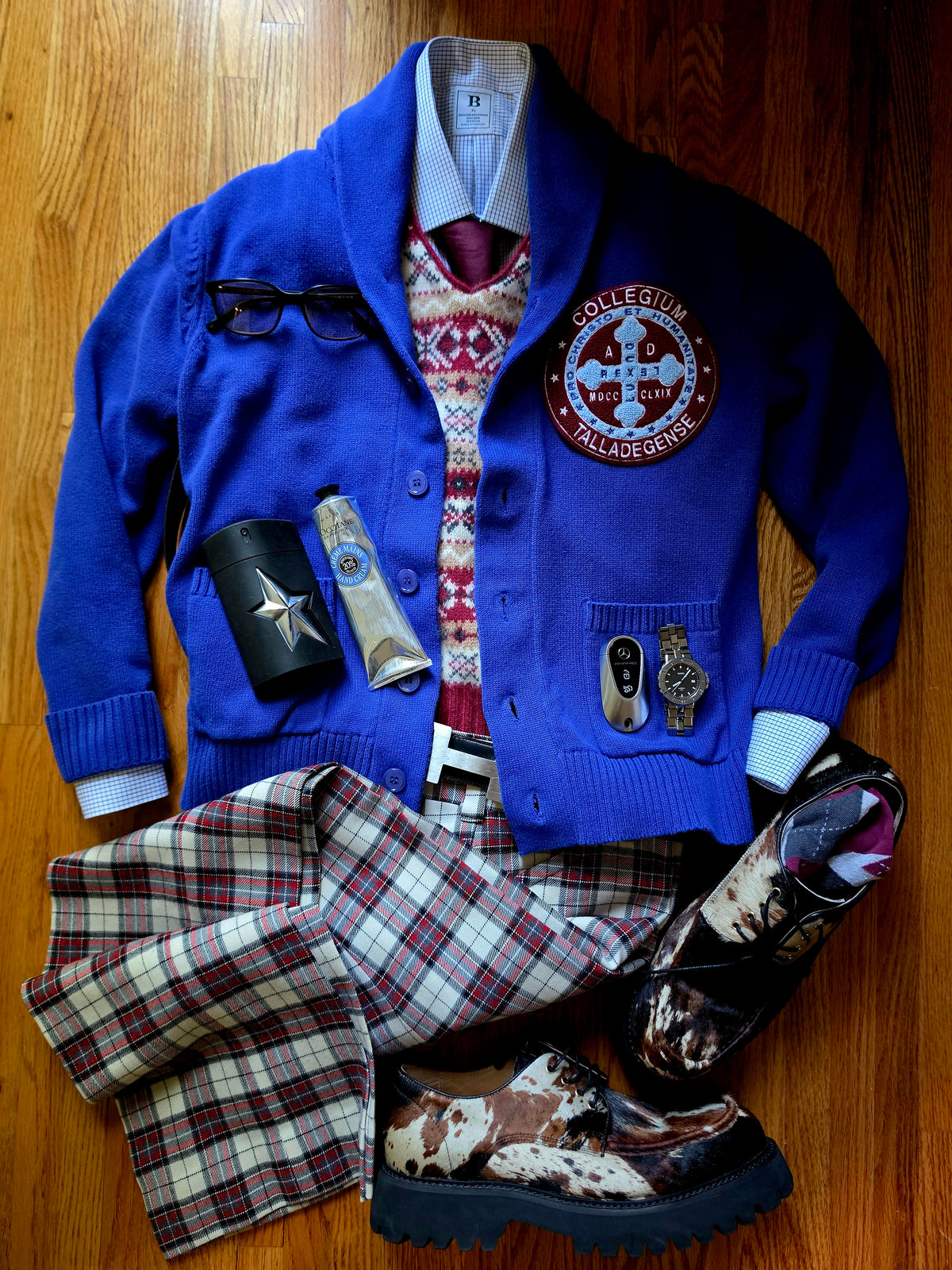 Talladega Cardigan (Unisex-Blue)