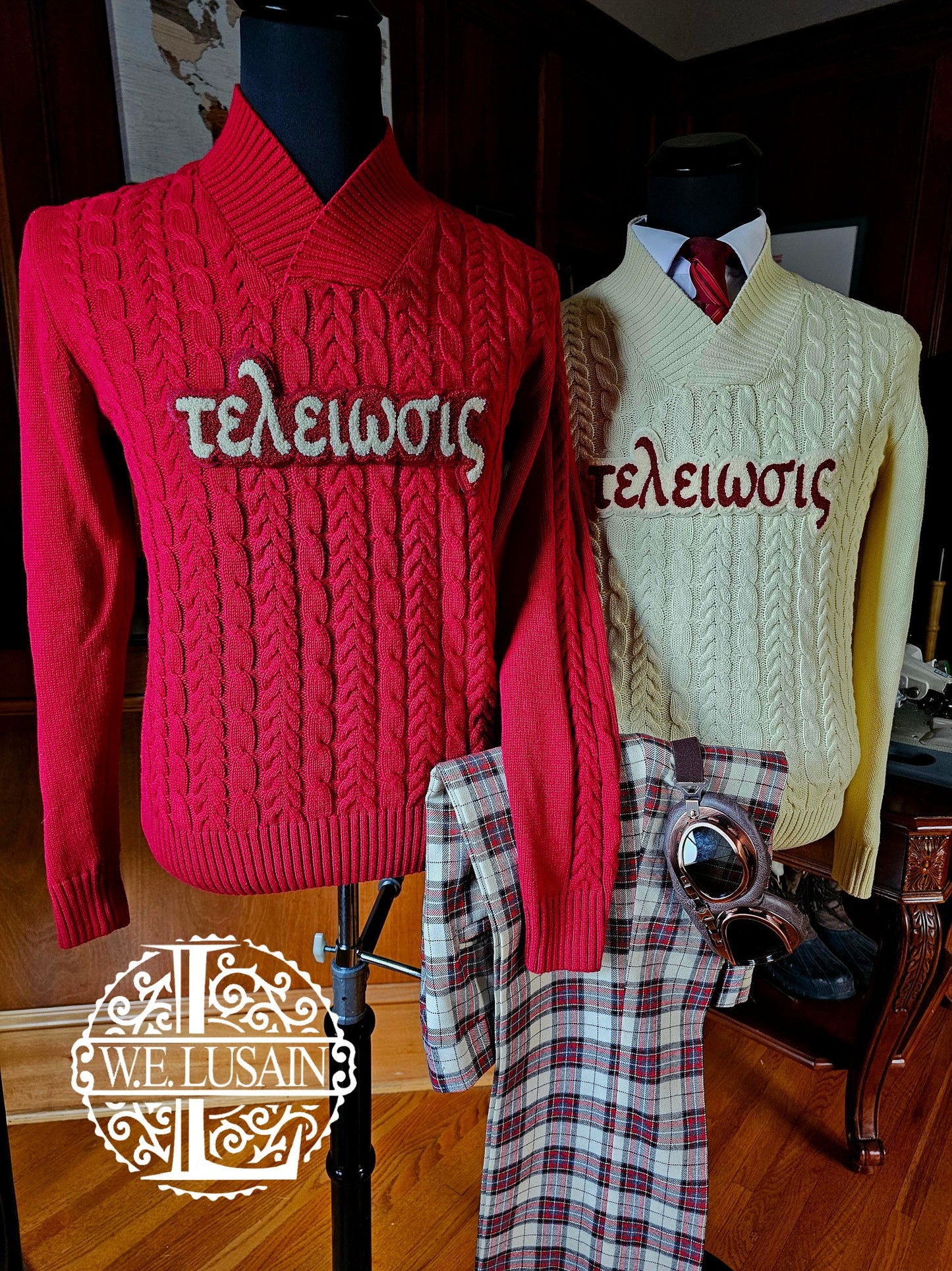 Cable Vneck (2 Colors)