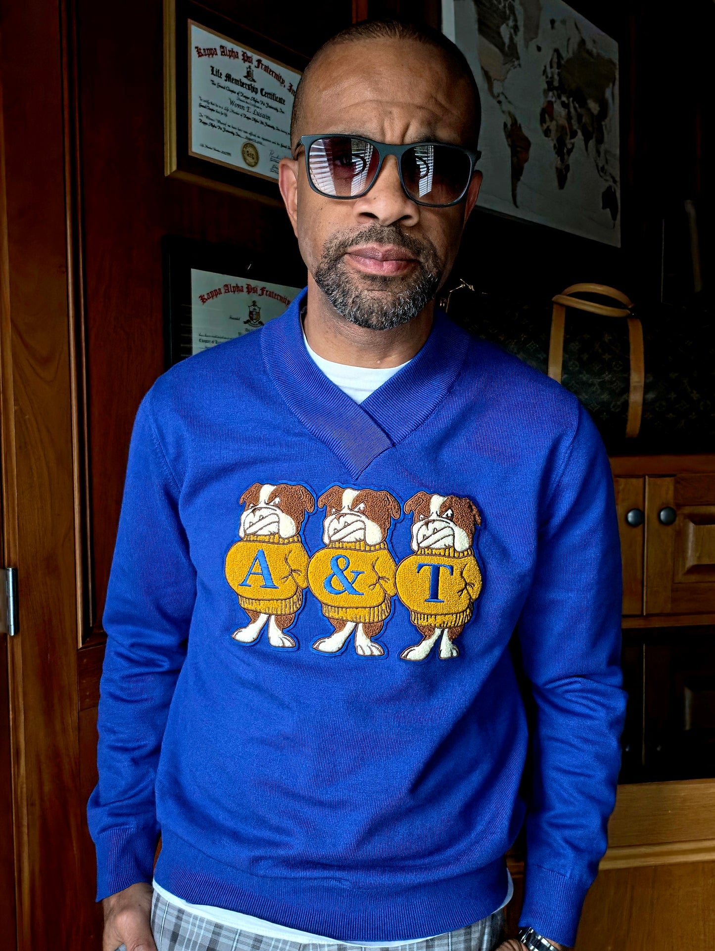 NCAT Bulldog Vneck (Unisex)