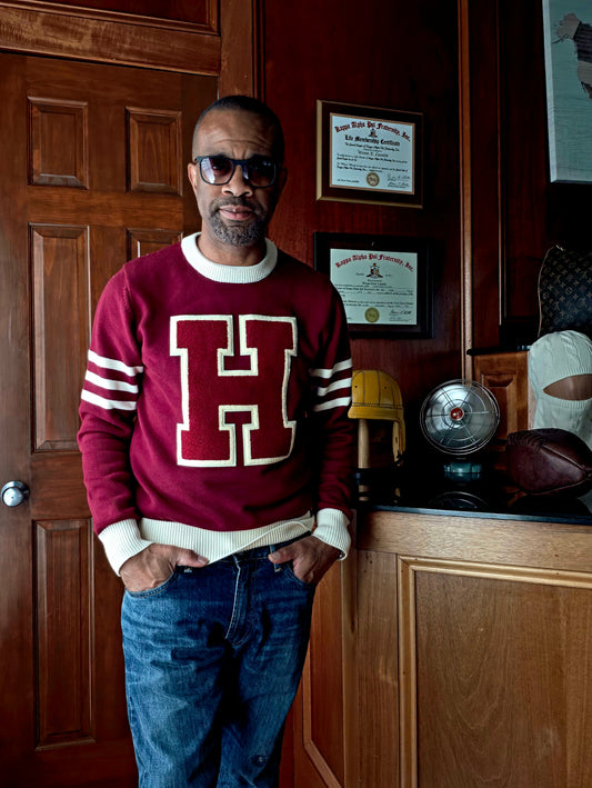 H Crewneck (Unisex) - Crimson