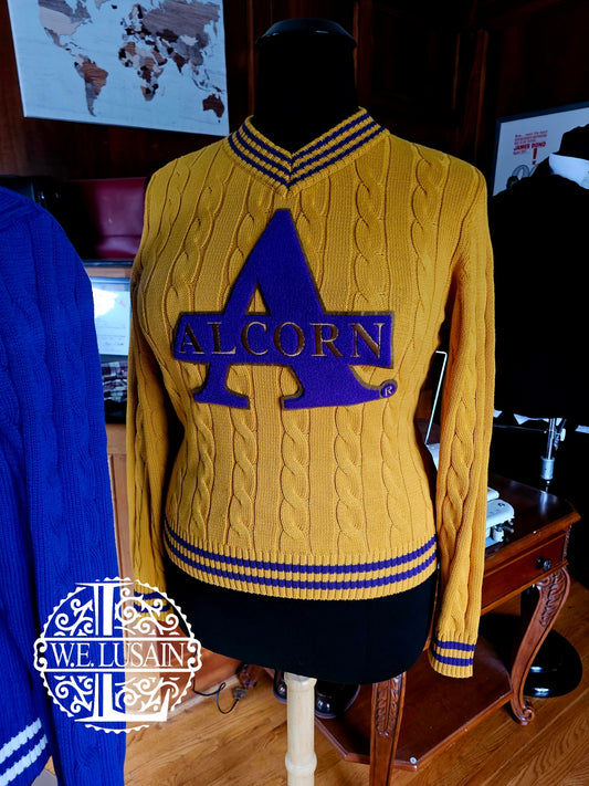 Alcorn Cable Vneck (Unisex)