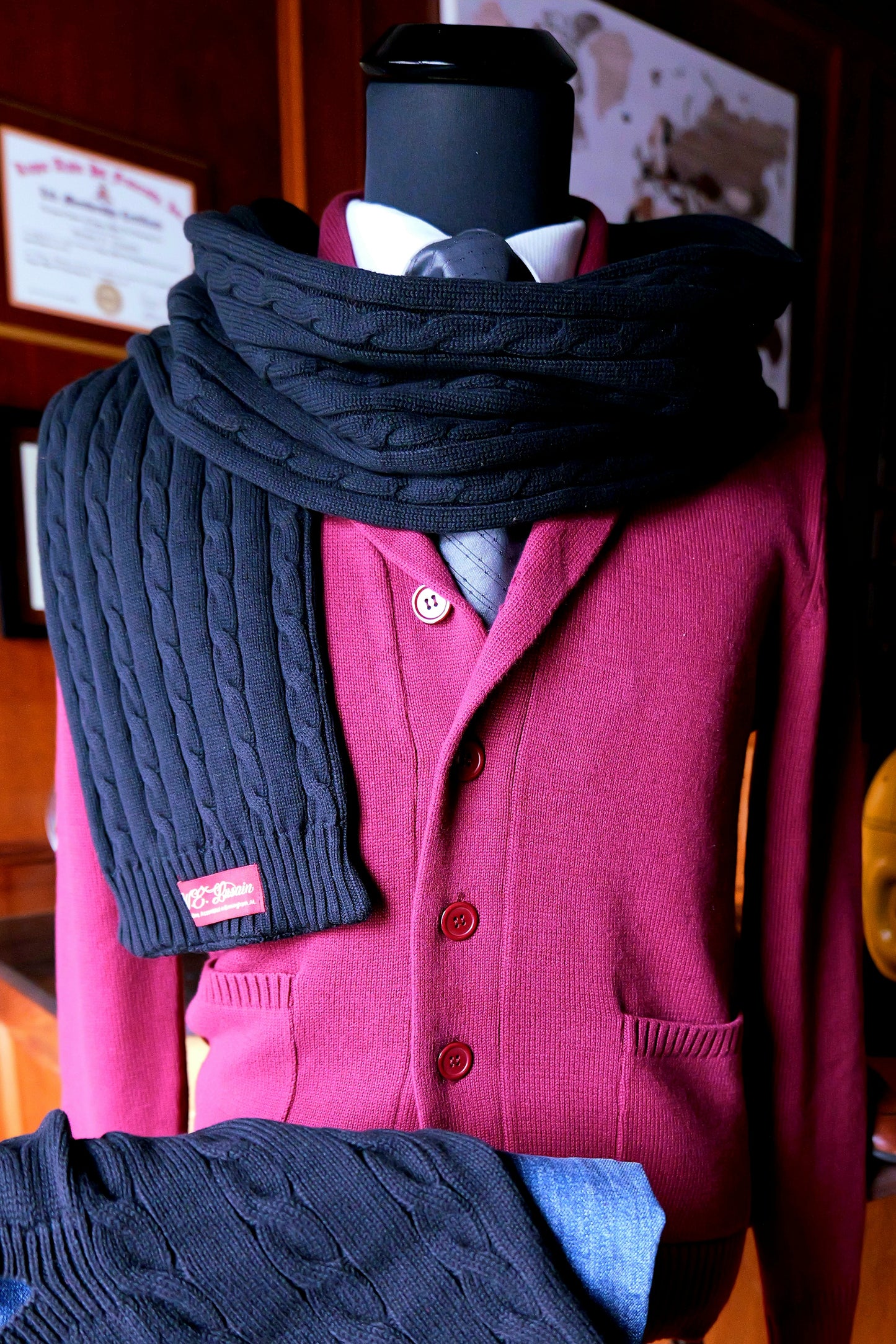 Cable Knit Scarf (4 Colors)