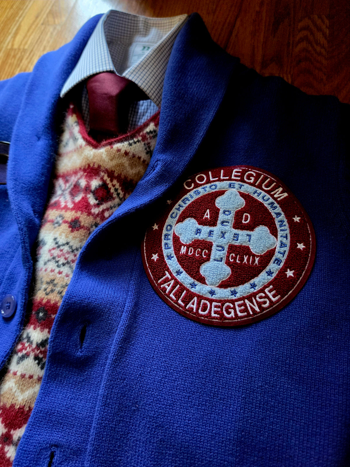 Talladega Cardigan (Unisex-Blue)