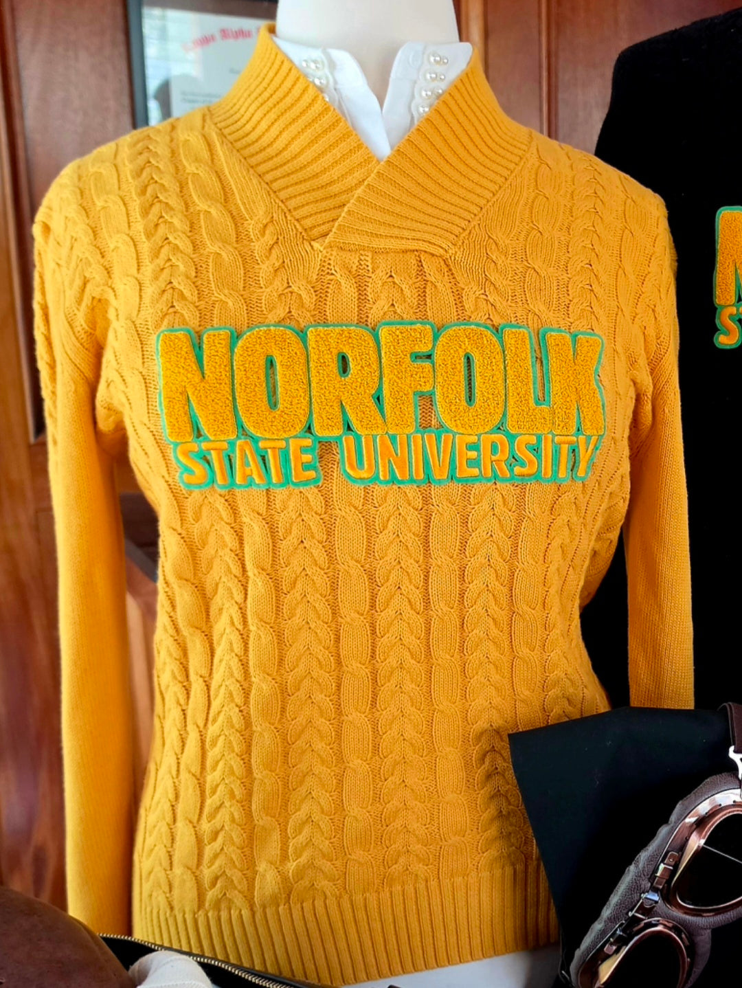 NSU Vneck (Gold or Black Words)