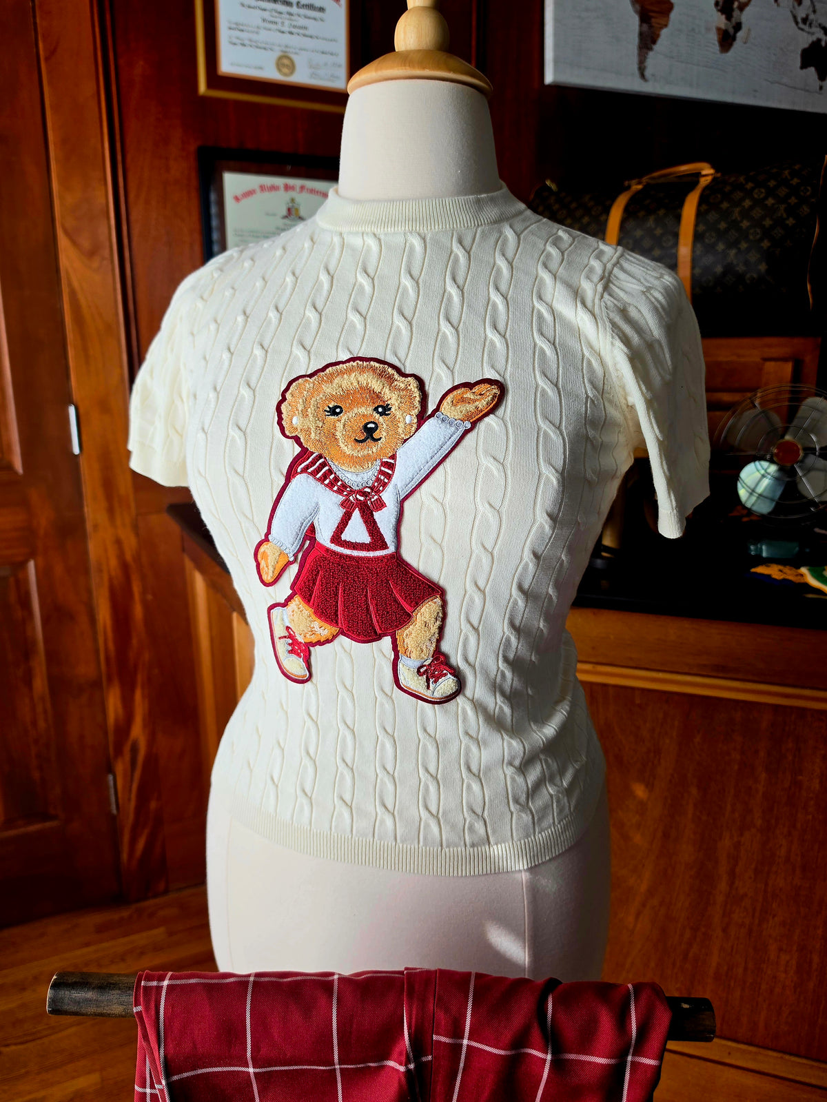 Preppy Bear Cable Knit Tee