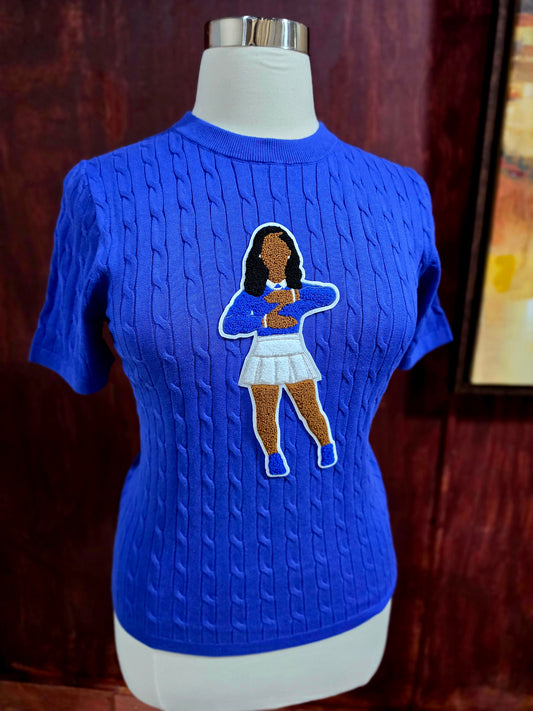 Zeta Cable Knit Crew (Finer Woman)