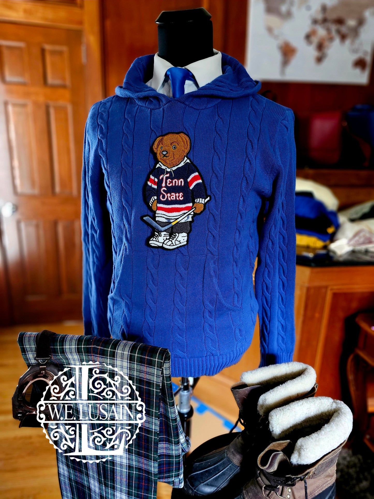 TSU Blue Hoodie - 5 Design Options