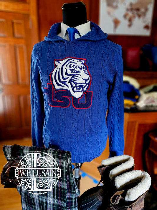 TSU Blue Hoodie - 5 Design Options