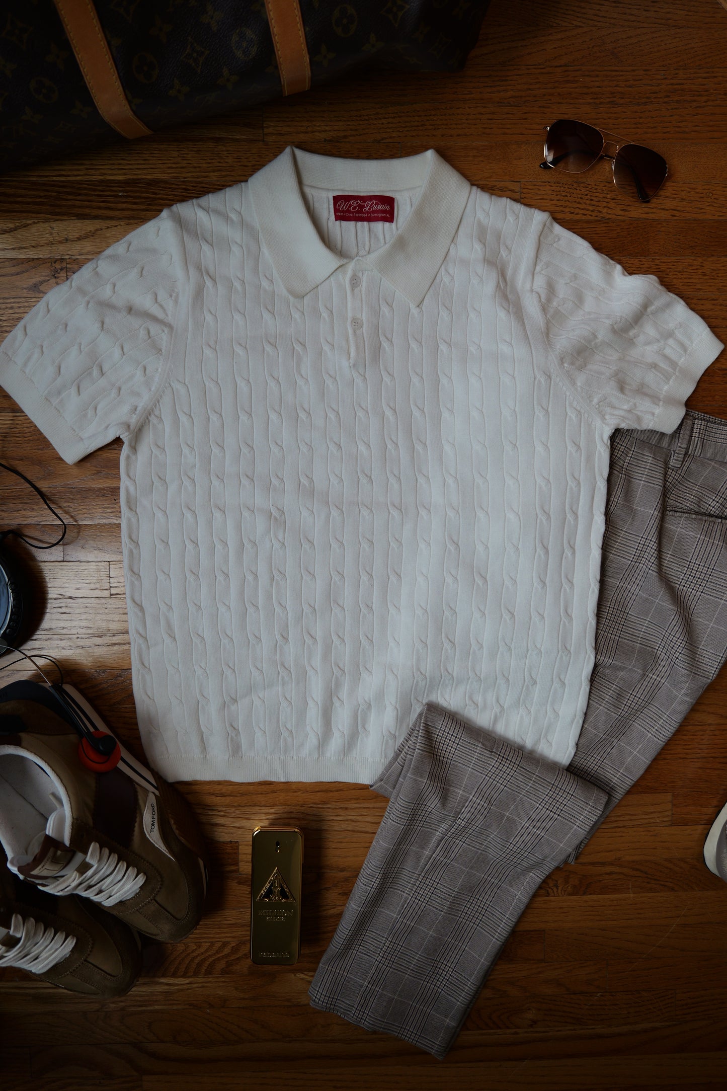 Cable Knit Polo (Unisex)