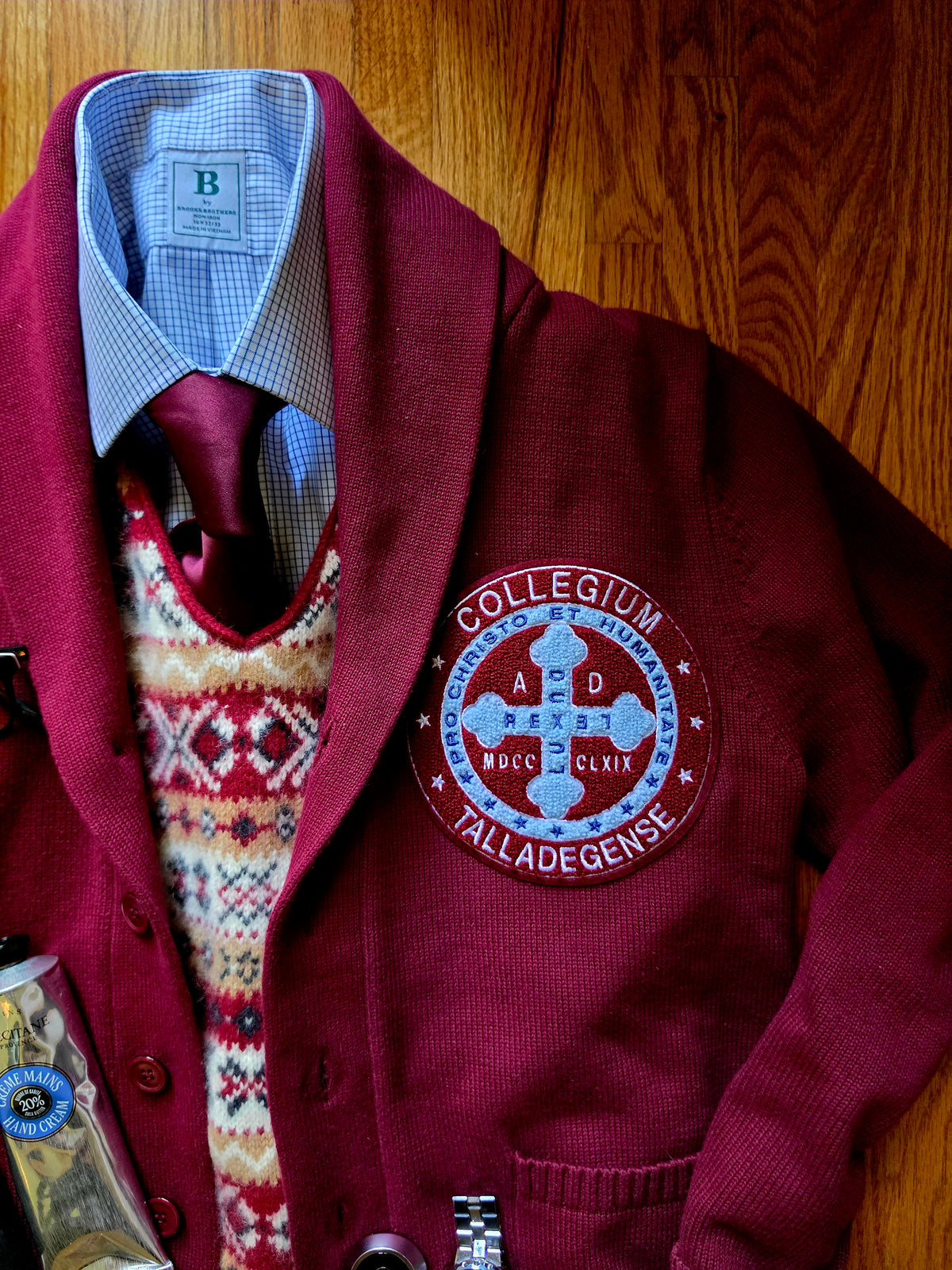Talladega Cardigan (Unisex-Maroon)