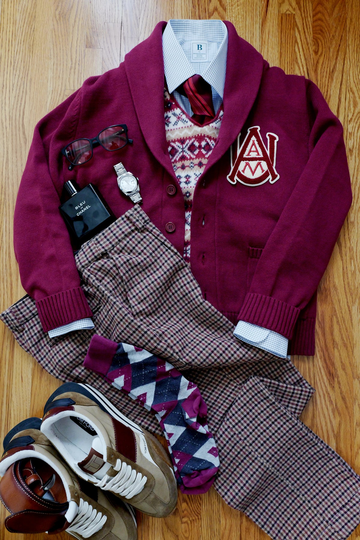 A&M Crimson Cardigan