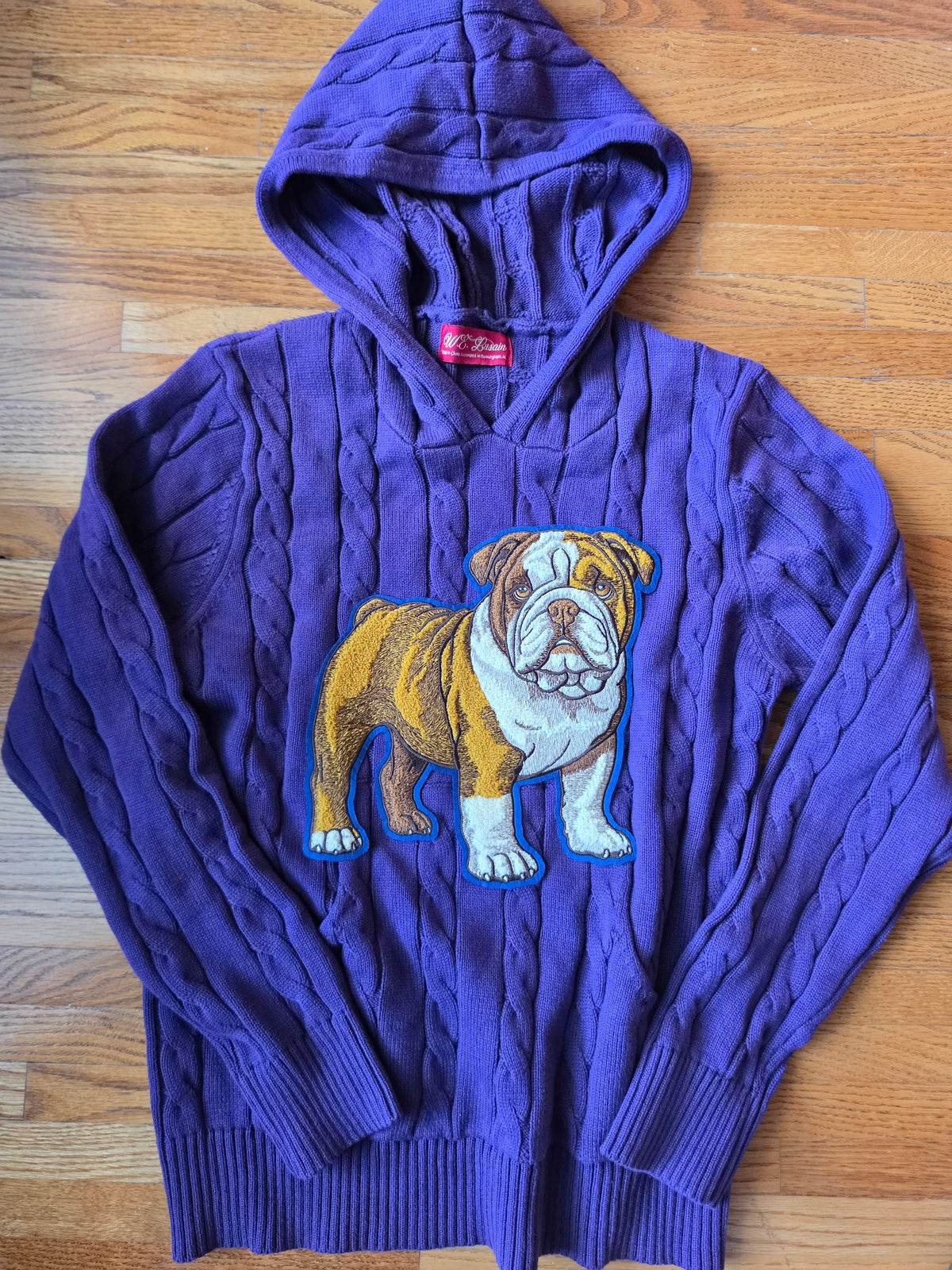 Bulldog Hoodie (Purple)
