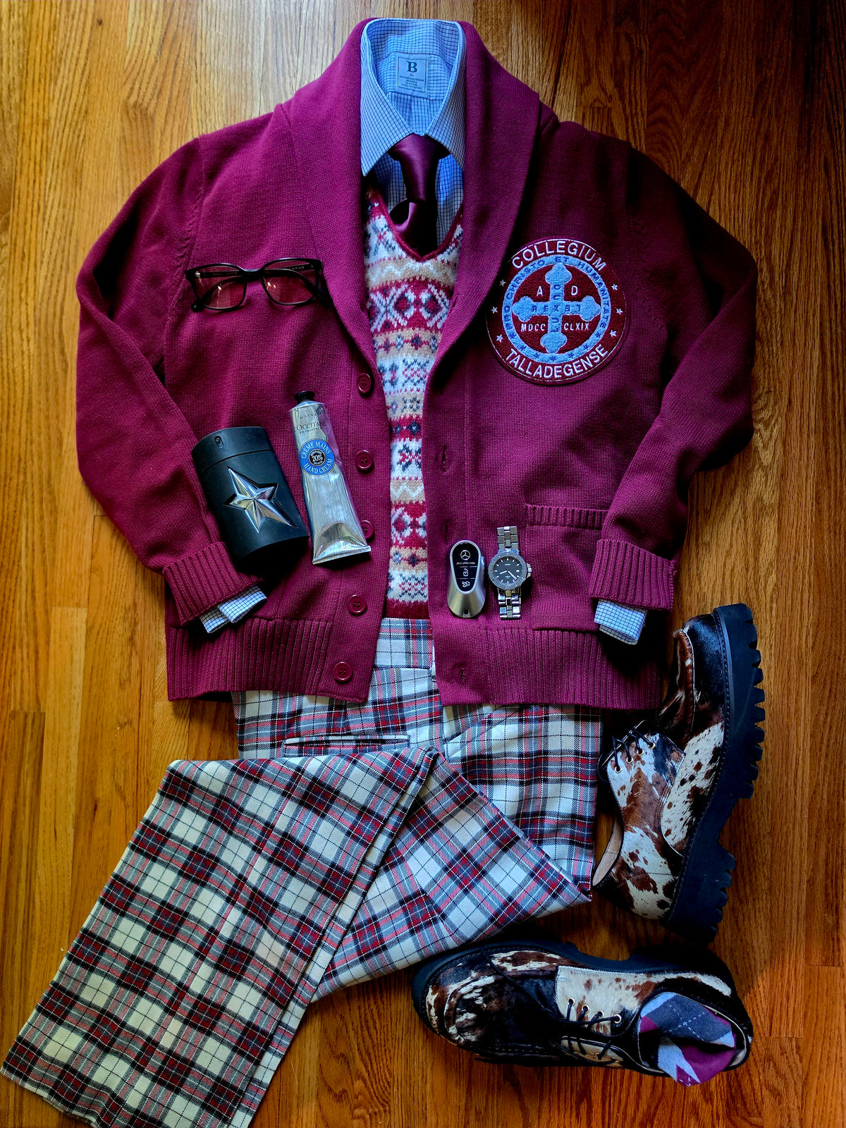 Talladega Cardigan (Unisex-Maroon)
