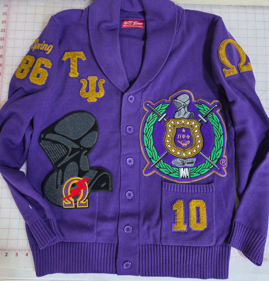 Omega Patchwork Cardigan (available May, June, & July only)