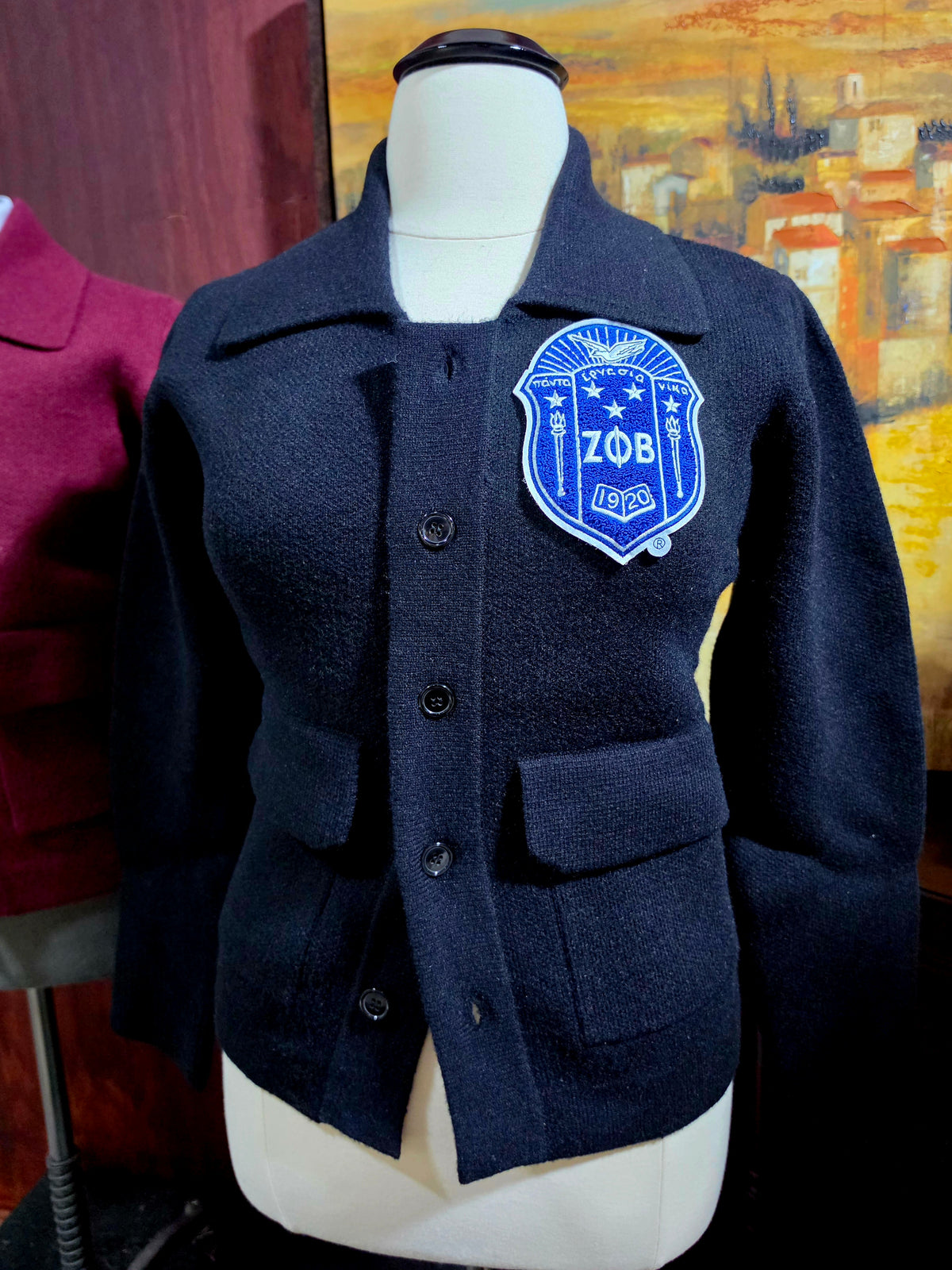Finer Black Winter Knit Jacket (Unisex)