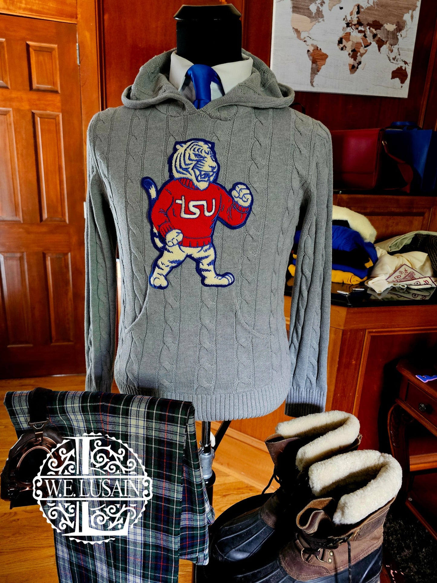 TSU Gray Hoodie - 4 Design Options