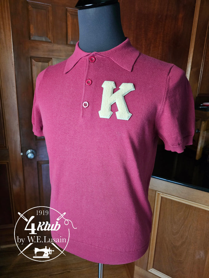 Cream K / Crimson Polo