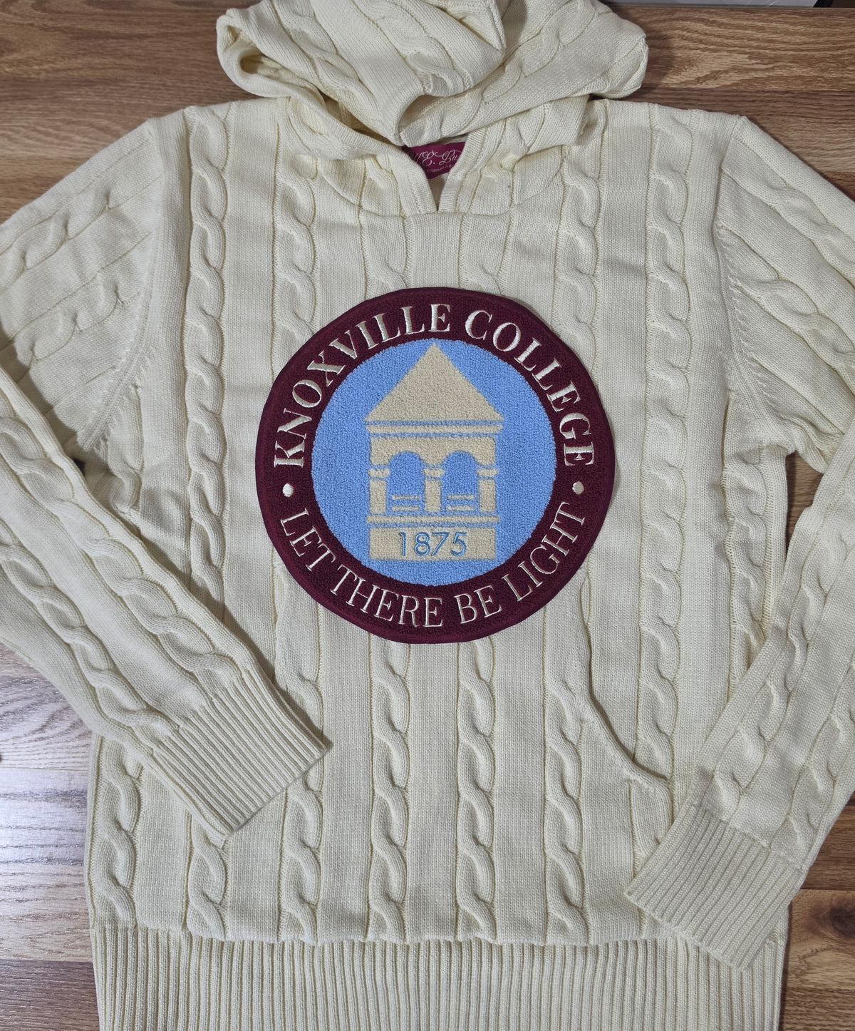 Knoxville Cream Cable Hoodie (Unisex)