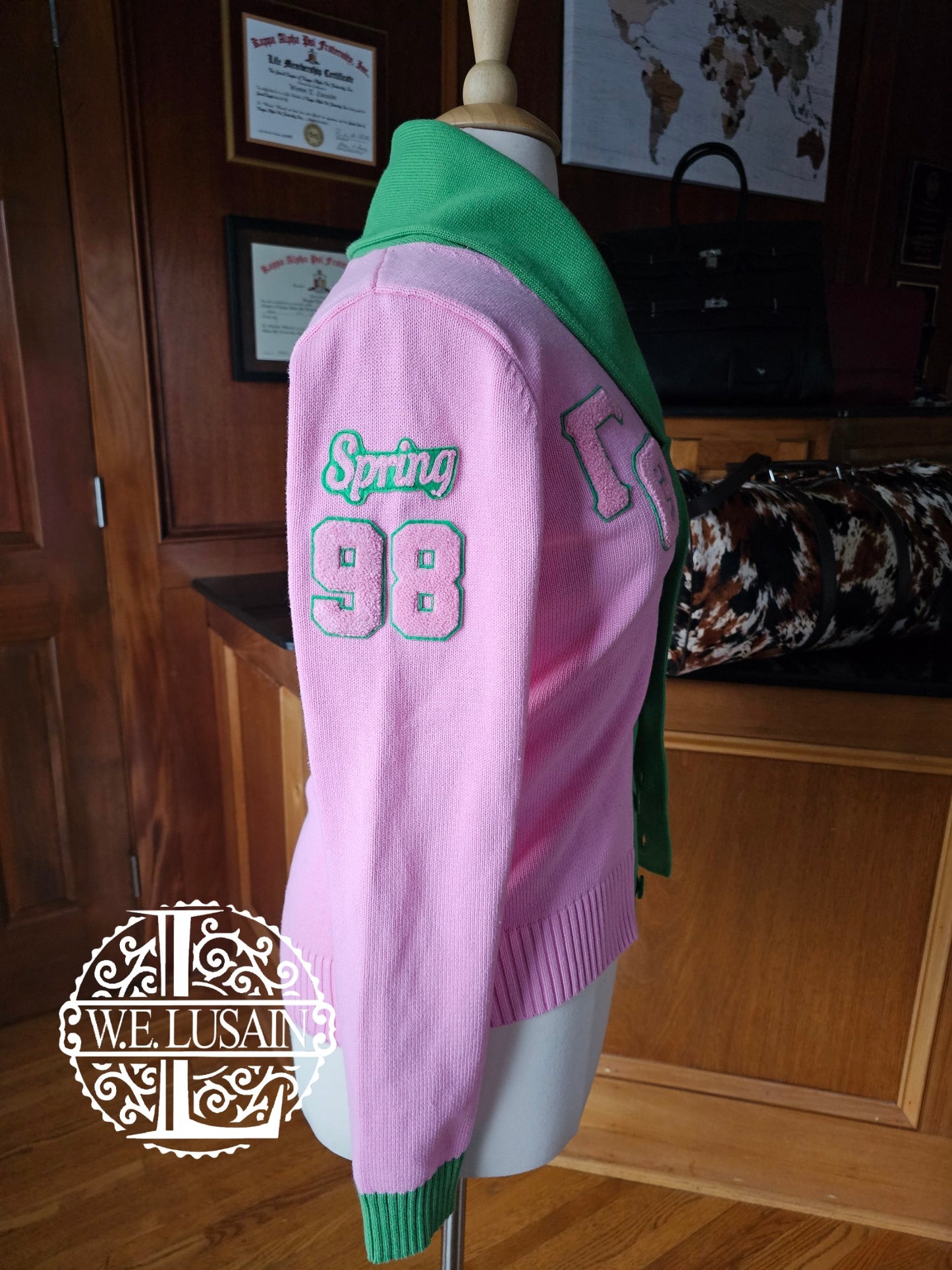 Ivy Cardigan (Pink - Personalized)