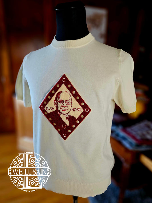 Cream Knit Tee (15 Design Options)