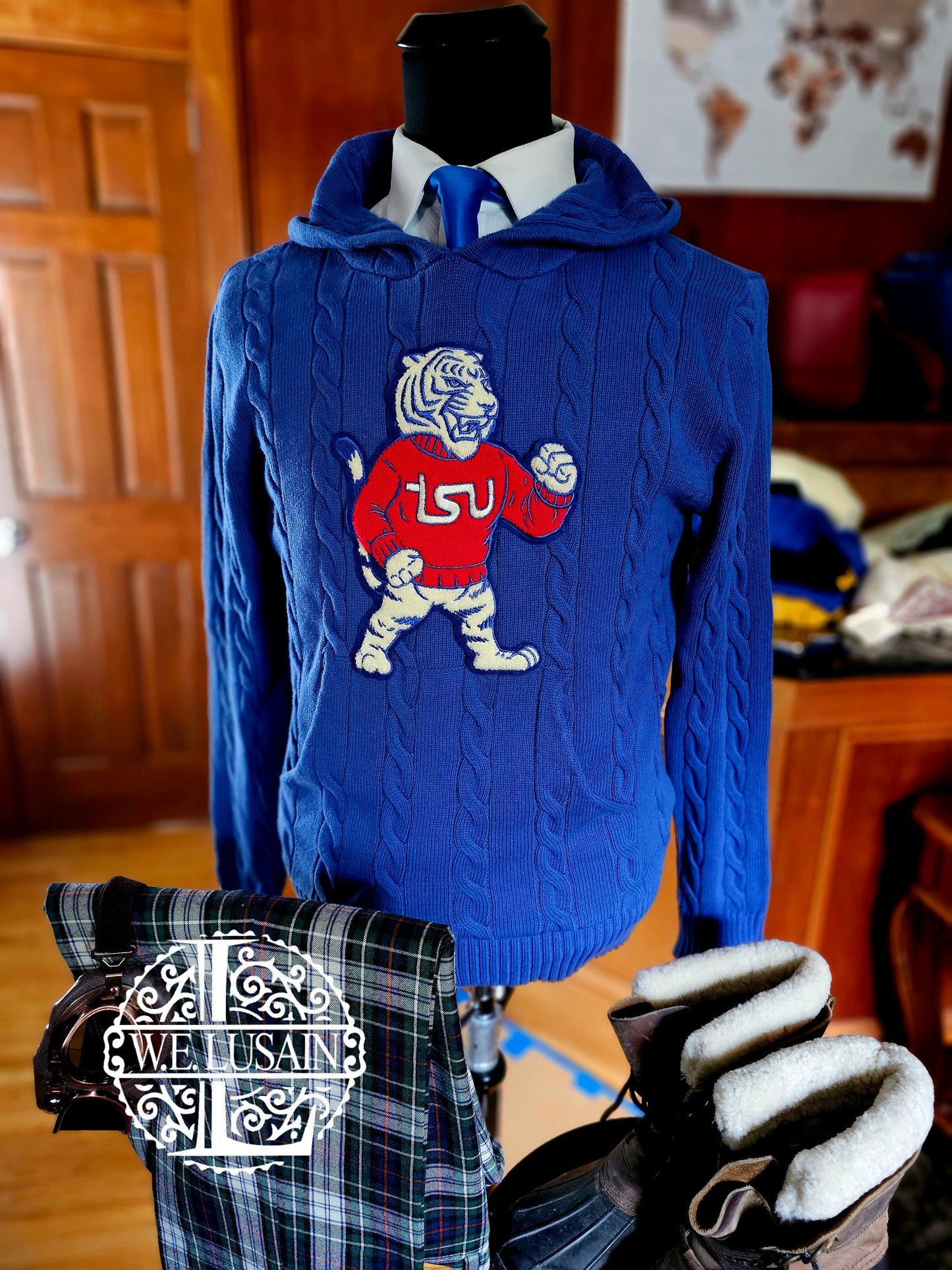 TSU Blue Hoodie - 5 Design Options