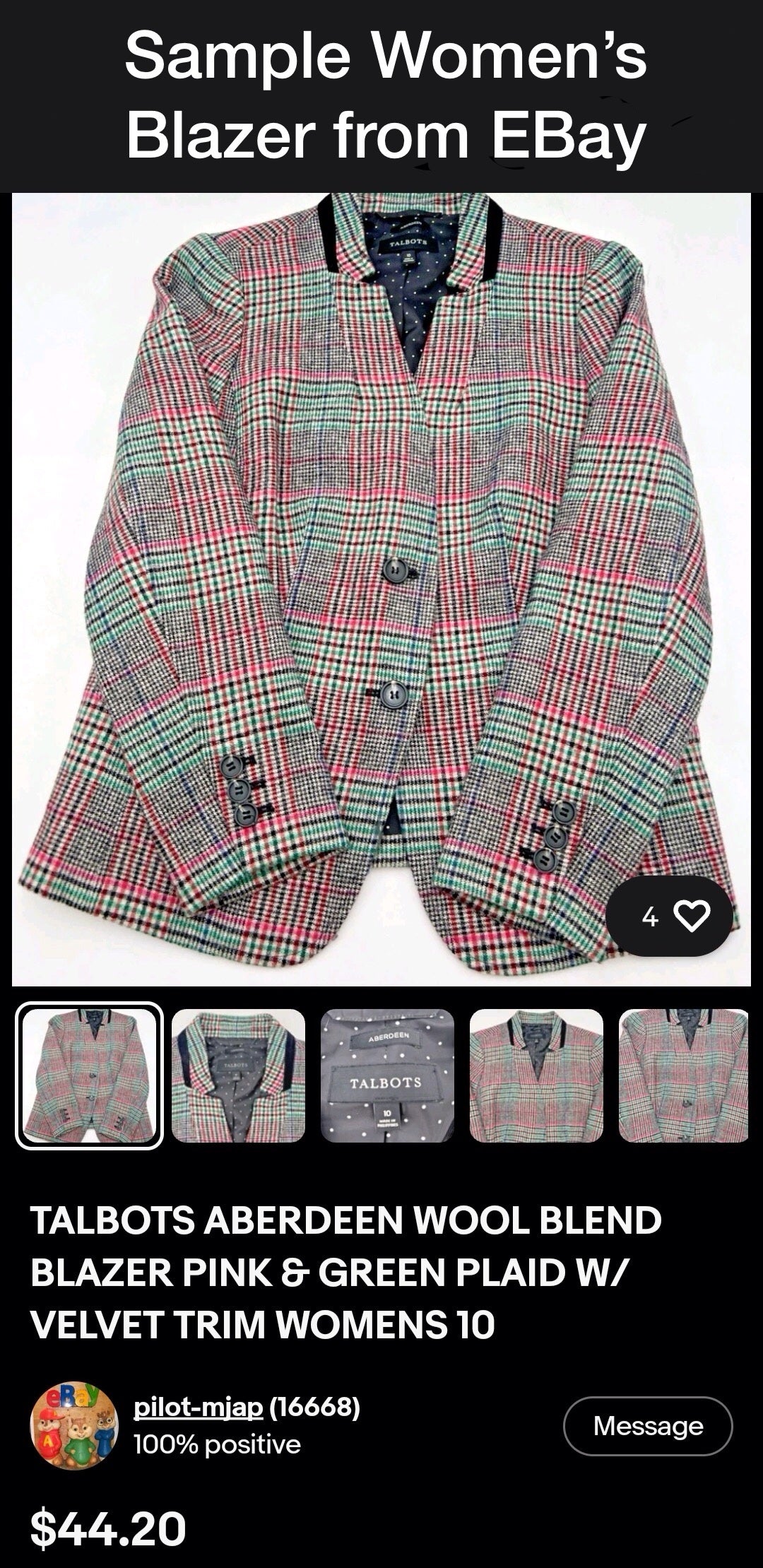 $795 - Patchwork Blazer (Men's or Women's)