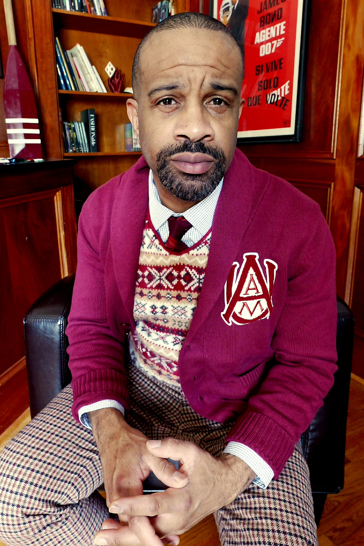A&M Crimson Cardigan