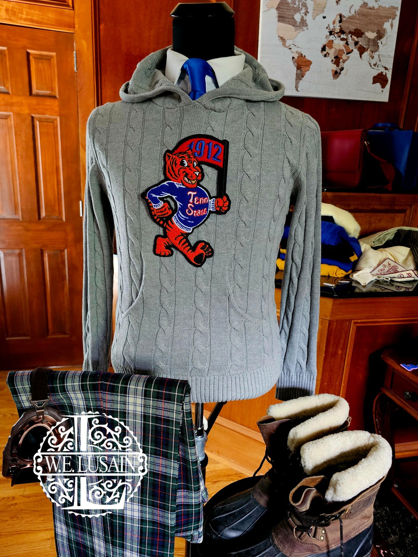 TSU Gray Hoodie - 4 Design Options