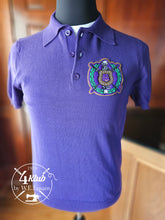 Load image into Gallery viewer, Omega Shield Purple Polo
